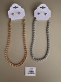 Juego de Collar y Topos de Corazones