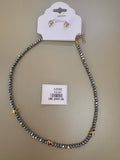 Juego de Collar y Topos con Estrellas y Corazón