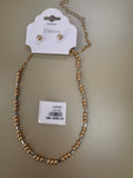Set de Collar de Esferas y Aretes
