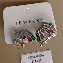 Topo Araña con Piedras Multicolor
