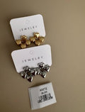 Aretes Trío de Corazones Brillantes