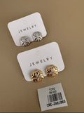 Aretes Flor Texturizada en Relieve