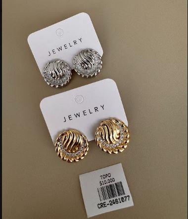 Aretes Redondos Trenzados con Espiral