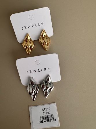 Aretes Rombos Geométricos Calados