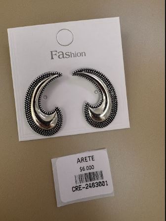 Aretes Espiral Abiertos Texturizados