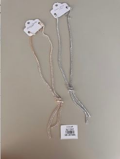 Collar Brillante con Nudo Frontal