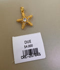 Dije de Estrella de Mar con Brillo Central