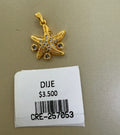Dije de Estrella de Mar Dorado