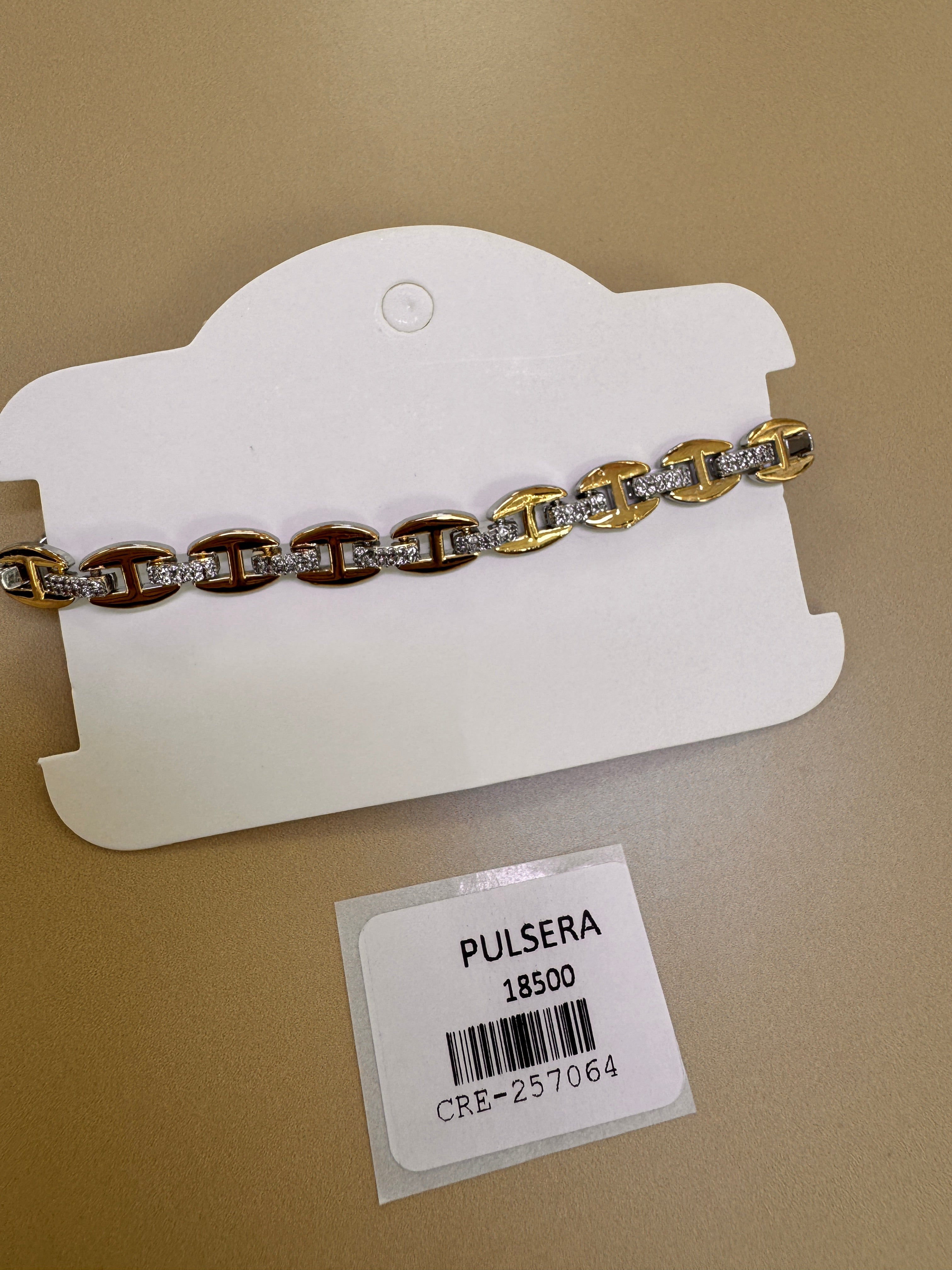 Pulsera Eslabón Marinero Bisustriado con Circones