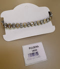 Pulsera Riviera de Cristales Ovalados Bicolor