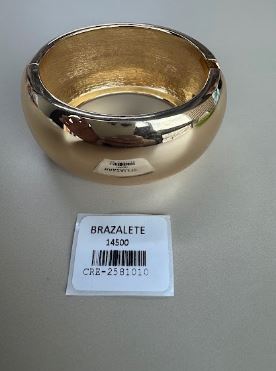 Brazalete Ancho Abombado Rígido con Bisagra