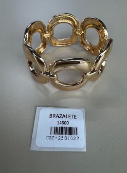 Brazalete Ancho de Eslabones Orgánicos Calados