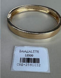 Brazalete Rígido Plano Minimalista con Bisagra