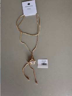 Collar Ajustable con Dije de Piedra Central