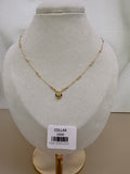 Collar Corto con Cadena Delgada y Dije de Cabeza de Serpiente