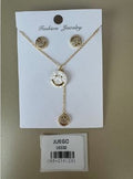 Set de Collar y Topos con Carita Feliz