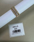 Anillo Ancho con Cristales Marquesa y Pavé