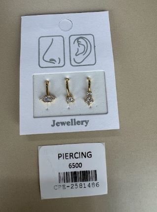 Piercings Ojo y Estrella con Circones