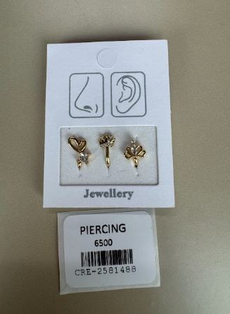 Piercings Corazón y Coronas con Microcircones