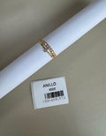 Anillo Fino con Diseño de Doble Banda y Brillante