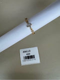 Anillo Fino con Detalle Floral y Destellos