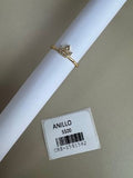 Anillo Fino con Detalle de Corona y Cristales