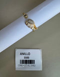 Anillo Ajustable Diseño de Ala con Piedras
