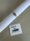 Anillo Diseño Ojo con Piedras Brillantes y Oscuras