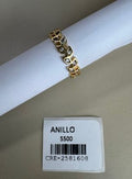 Anillo con Diseño de Hojas Interconectadas y Circones