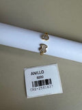 Anillo Abierto con Motivos Figurativos Brillantes