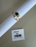 Anillo Ajustable Diseño Serpiente con Piedras