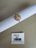 Anillo con Esfera de Cristales Brillantes