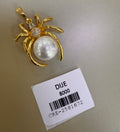Dije de Araña con Detalle Esférico y Piedras