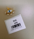 Dije de Ojo Protector Dorado con Detalles en Blanco