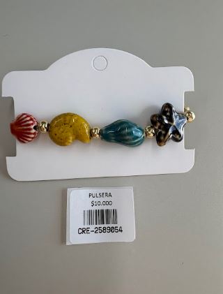Pulsera con Motivos Marinos en Resina