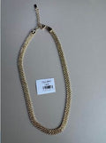 Collar de Malla Tejida Dorado