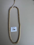 Collar de Eslabones Tipo Barbada Dorado