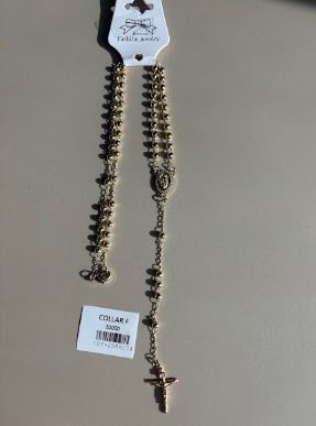 Collar Estilo Rosario con Cuentas Esféricas