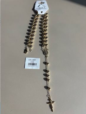 Collar Tipo Rosario con Cuentas Esféricas