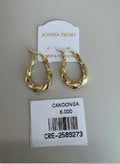Candongas Ovaladas con Relieves