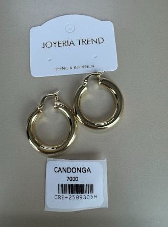 Candongas Clásicas de Aro Grueso