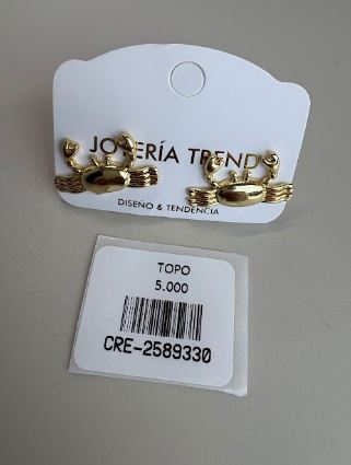 Topos de Cangrejo Dorados