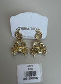 Aretes con Diseño de Cangrejo y Caracol