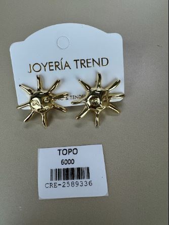 Topos Sol Dorado de Diseño Minimalista