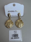 Aretes Colgantes con Diseño de Conchas Marinas