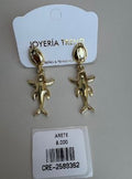 Aretes Colgantes con Diseño de Tiburón