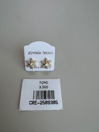 Topo en Forma de Flor con Circones