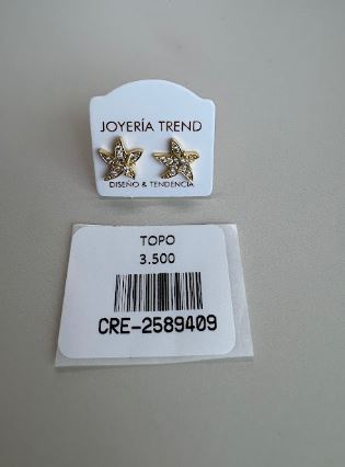 Topo Estrella de Mar con Circones