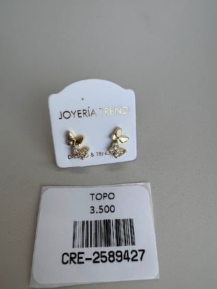 Topo Mariposas Dobles con Microcircones