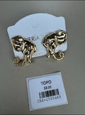 Aretes Topo Elefante Dorado